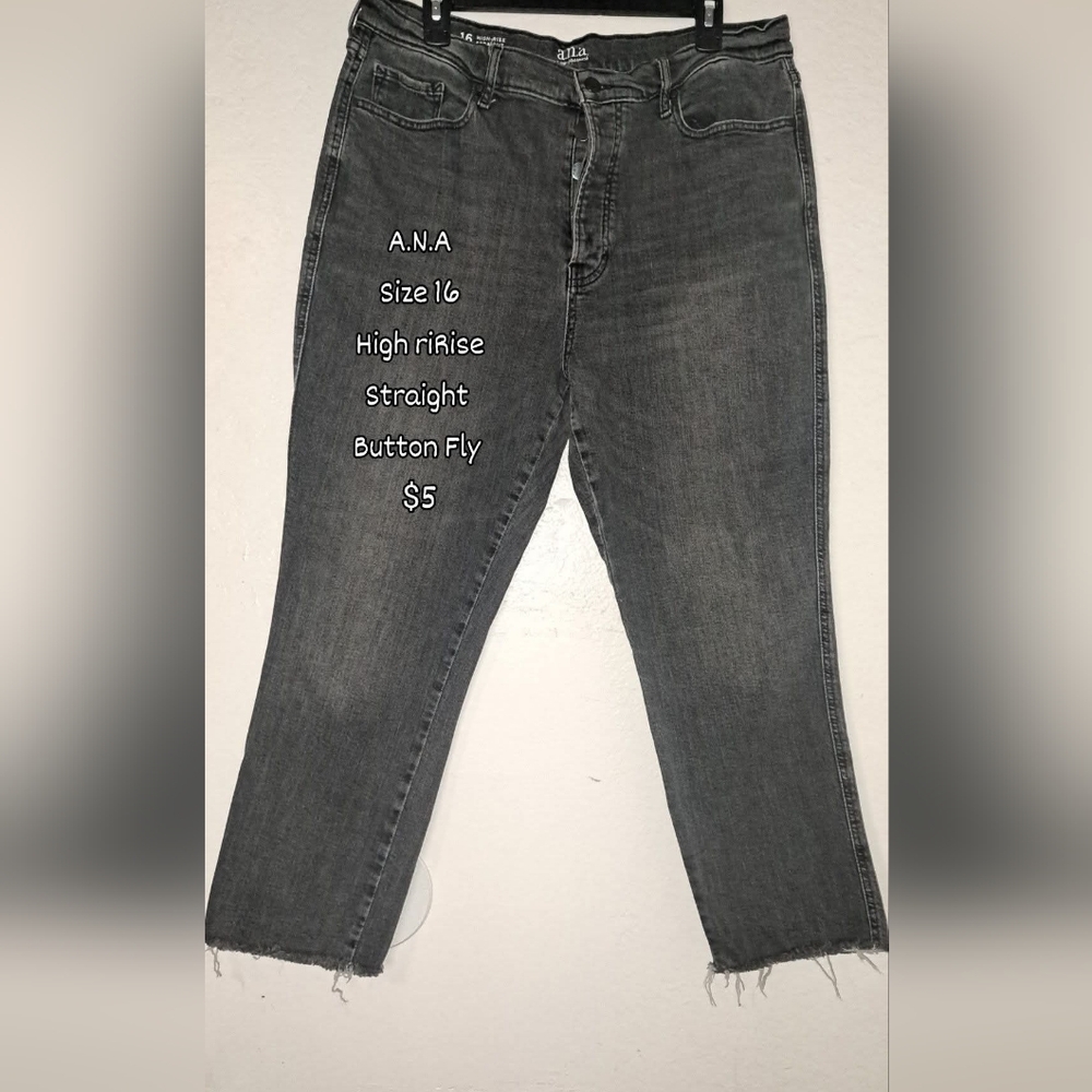 a.n.a Women's High Rise Jeans - Black